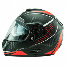 CASCO NOS NS-6 TYPHOON RED MATT DOPPIA VISIERA integrale