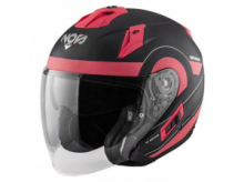 CASCO JET NOS NS-2 ZONE VIOLET MATT doppia visiera