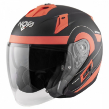 CASCO JET NOS NS-2 ZONE CORAL MATT doppia visiera