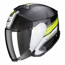 CASCO SCORPION EXO-S1 CROSS-VILLE NERO/GIALLO FLUO JET DOPPIA VISIERA IN FIBRA