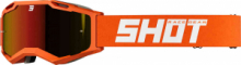 Shot Iris 2.0 Solid Occhiali da motocross arancio specchio