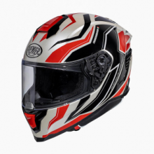 PREMIER Casco Hyper RW2 Pinlock Included Bianco/nero/Rosso integrale racing FIBRA