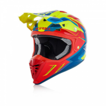 Casco Moto Cross Enduro Acerbis Profile 3.0 S Giallo Fluo/ROSSO