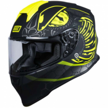 Casco Moto Integrale Origine DINAMO Fighter GIALLO Nero Opaco