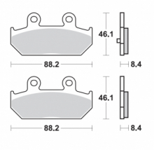 PASTIGLIE FRENO SINTETIZZATE  BRENTA 4104