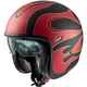 Casco Moto Jet Premier VINTAGE FR 2 BM Rosso Opaco Nero