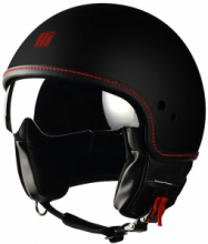 Casco moto Jet Motocubo Beetle Nero Opaco Con Visierino