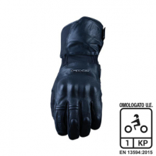 Guanti moto pelle invernali Five WFX SKIN Goretex Nero