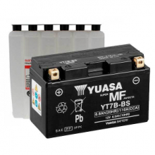 BATTERIA YUASA YTX7A-BS (SIGILLATA CON ACIDO A CORREDO) 12V/6AH