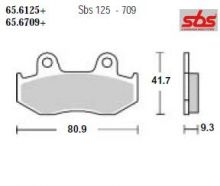 PASTIGLIE FRENO SBS 125MS