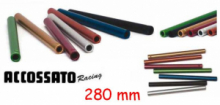 ACCOSSATO Coppia tubi semimanubri ricambio 28cm NERI