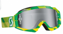 MASCHERA SCOTT HUSTLE MX LENTI ARGENTO giallo verde