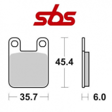 SBS 105HF Pastiglie Freno Ceramic