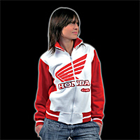 FELPA CEMOTO HONDA SWEAT SHIRT BIANCO/ROSSA TAGLIA M binbo