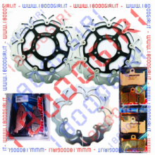 BRAKING COPPIA DISCHI FRENO ANT. E POST  BRAKING + PATTINI FRENO YAMAHA T-MAX 530
