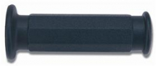 DOMINO Coppia manopole OTTAGONALE  NERO