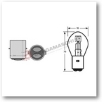 LAMP.BILUX 6V 45/40W BA20D
