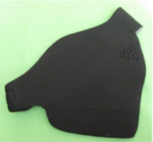 Motocicletta Scooter Neo Neoprene Maschera Facciale - Nero