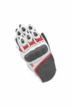 GUANTI FURY BIANCO ROSSO IN PELLE OVINA E TESSUTO CON INSERTO PREFORMATO SULLE NOCCHE