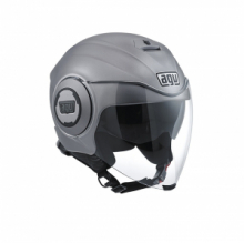 AGV FLUID SOLID MATT GREY  JET DOPPIA VISIERA