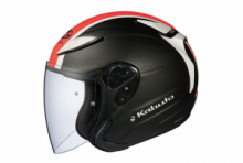 CASCO-JET- AVAND II-ESCAPE- NERO OPACO-ARANCIO FLUO