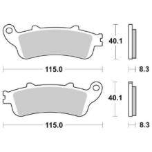 PASTIGLIE FRENO ANTERIORE SBS 735 HS (SINTERIZZATA) - 250