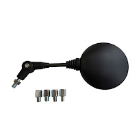 SPECCHIO RETROVISORE UNIVERSALE  Destro/Sinistro con Adattatori M8/M10 - Nero