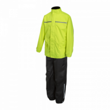 SET ANTIPIOGGIA SET RAIN TWILL Nero/Fluo lem