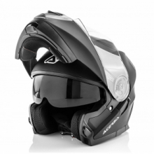 Casco Moto Modulare Acerbis Doppia Visiera Serel Nero opaco
